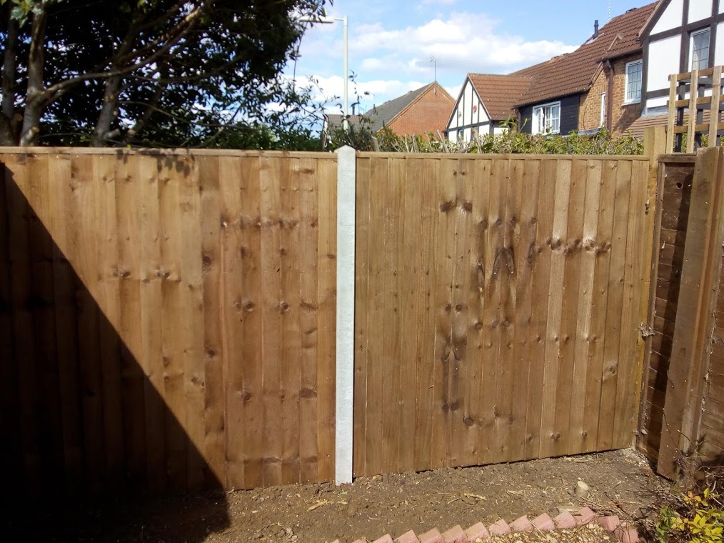 New exterior fencing erected by Stuart motson, Forest of Dean Handyman.